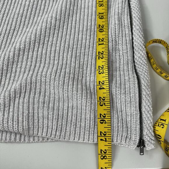 Cabi 3531 Sweater Womens XS Gray Chunky Side Zip Slouchy Cloud Boxy Capsule - Picture 8 of 10